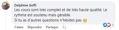 Les cours sont très complets et de très haute qualité