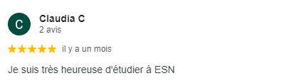 Je suis très heureuse d'étudier à ESN !